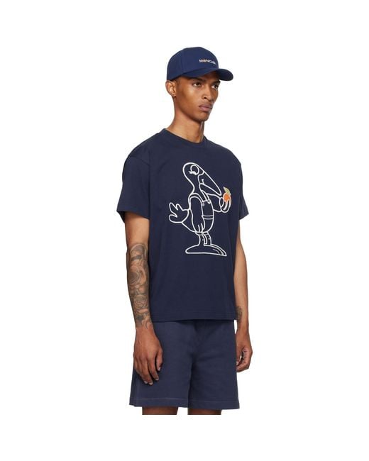 Moncler Genius Blue Moncler X Gilga Farm Short Sleeve T-Shirt for men