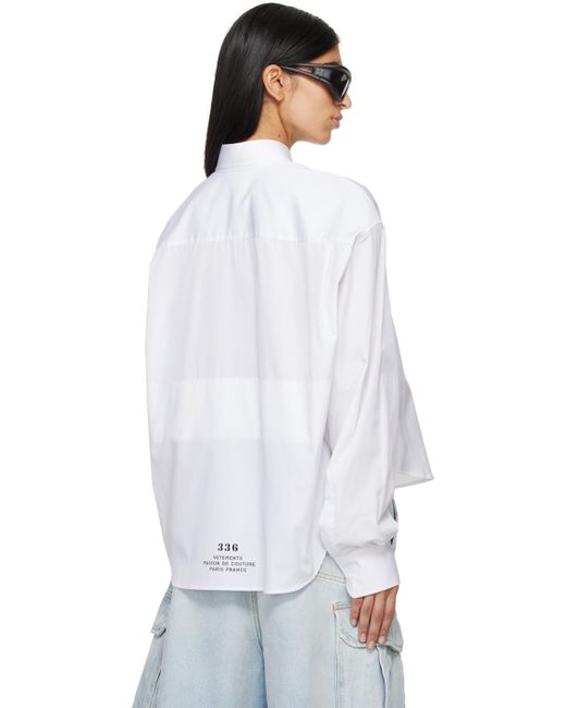 Chemise 'haute couture' blanche Vetements en coloris White