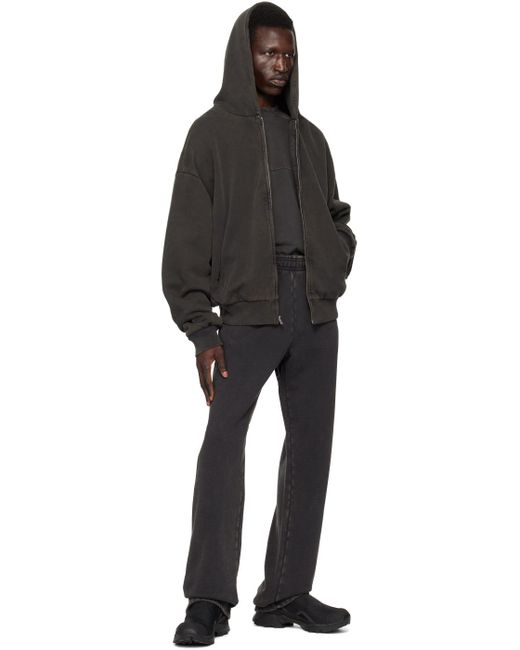 Entire studios Black Straight-Leg Sweatpants for men