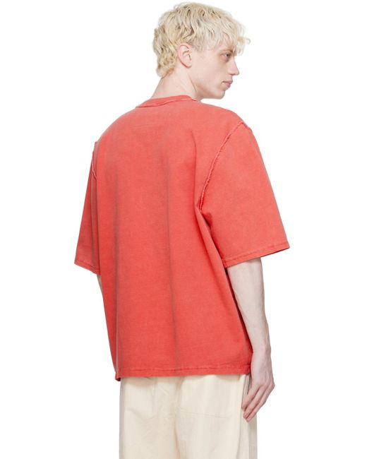 T-shirt ample rouge Camiel Fortgens pour homme en coloris Red