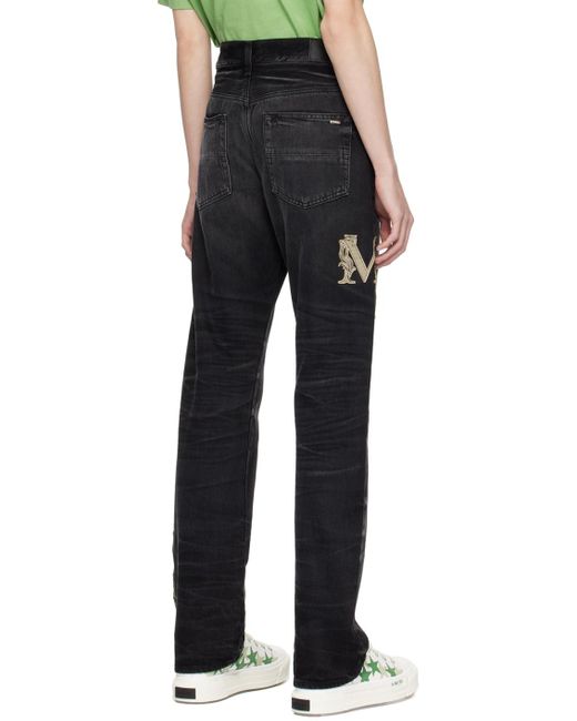 Amiri Black Baroque Jeans for men