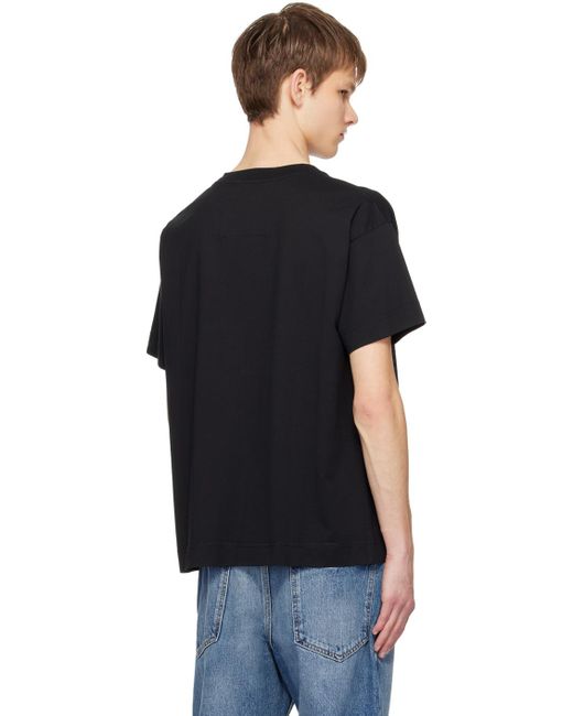 T-shirt noir à appliqué graphique et logo 4g Givenchy pour homme en coloris Black