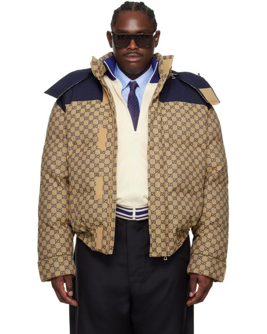 Gucci Black gg Down Jacket for men
