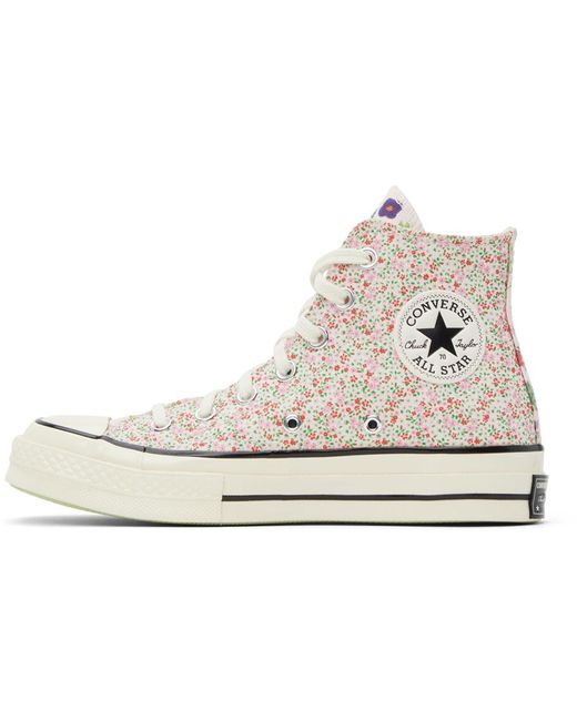 Converse Black Pink Chuck 70 Fruits & Florals Sneakers for men