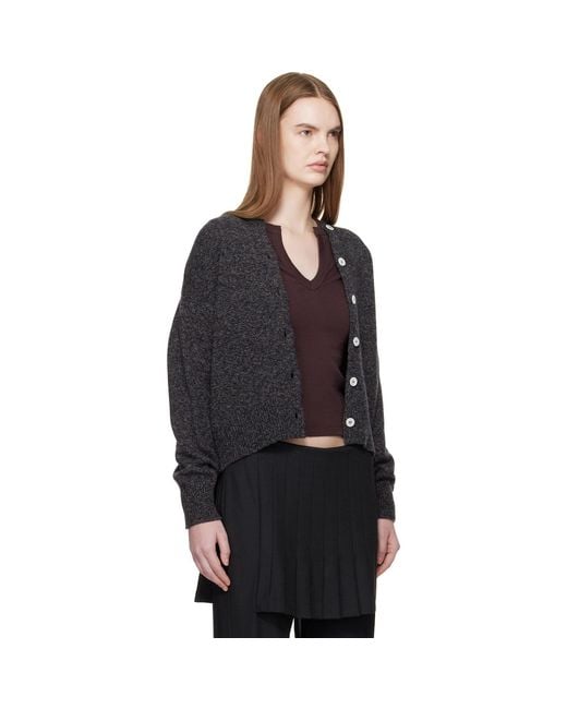 &Daughter Black Ada Crewneck Cardigan