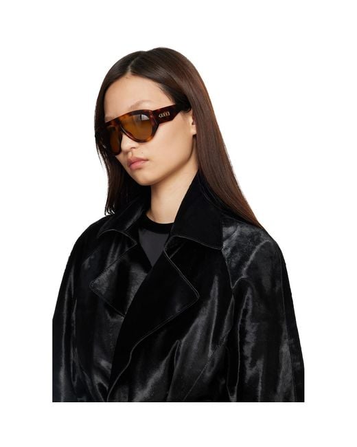 Gucci Black Mask Frame Sunglasses
