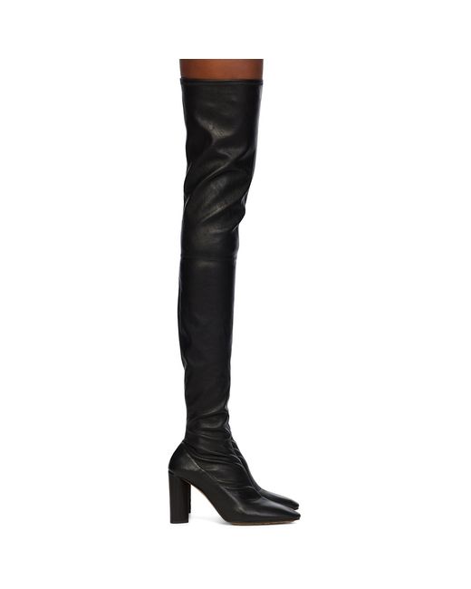 Bottega Veneta Black Tripod Over-the-knee Boots