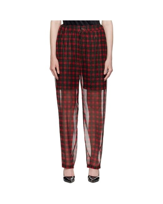 Undercover Red Uc1E1507 Trousers