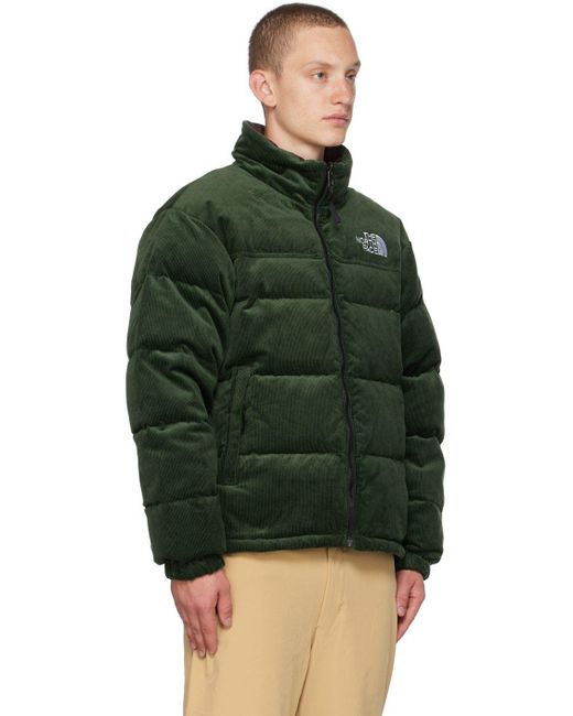 The North Face Green Reversible '92 Nuptse Down Jacket for Men | Lyst
