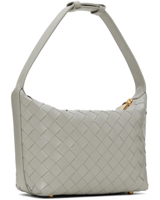 Mini sac à bandoulière wallace gris Bottega Veneta en coloris Gray