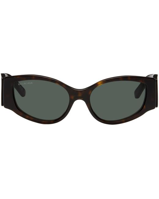 Balenciaga Tortoiseshell Cat-eye Sunglasses in Black for Men | Lyst UK