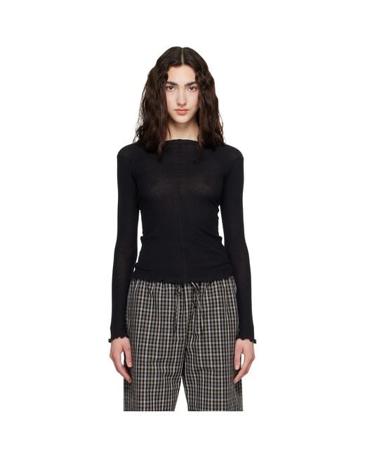 Baserange Black Pama Long Sleeve T-Shirt