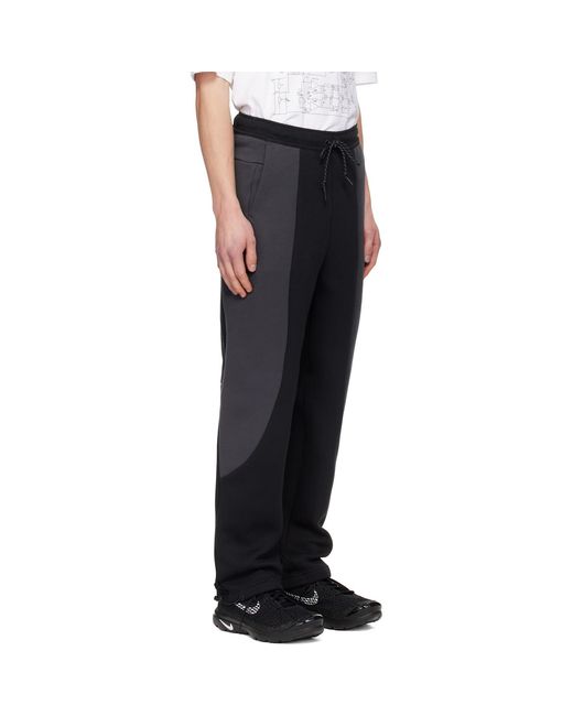 Nike Black Tech Open-Hem Fleece Sweatpants for men