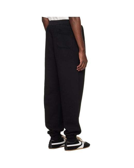 Jil Sander Black Cotton Sweatpants for men