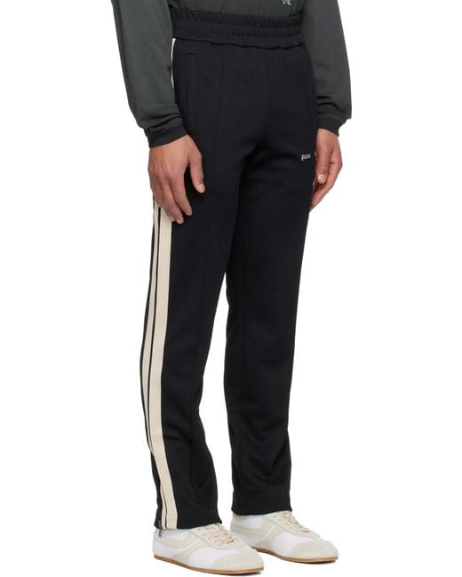Palm Angels Black Classic Logo Track Pants for men