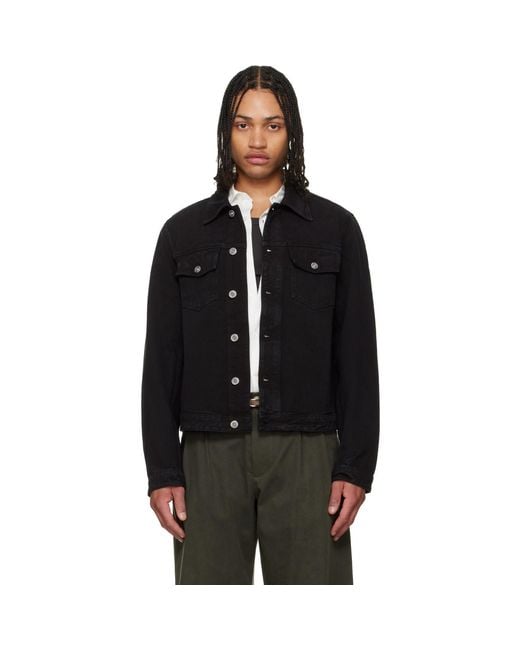 Our Legacy Black Origin Denim Jacket for men