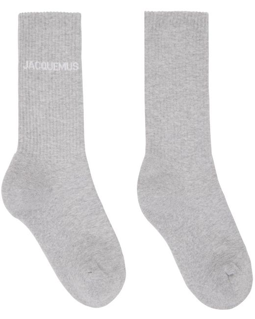 Chaussettes 'les chaussettes ' grises - les classiques Jacquemus en coloris Gray