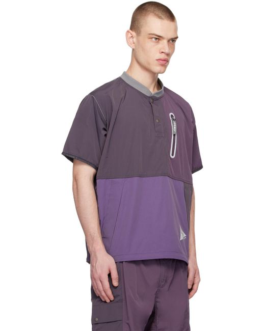 And Wander Purple Gramicci Edition T-Shirt for men