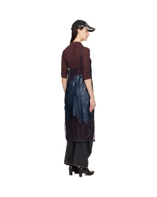 ANDERSSON BELL Black Embroidery Lace Midi Dress