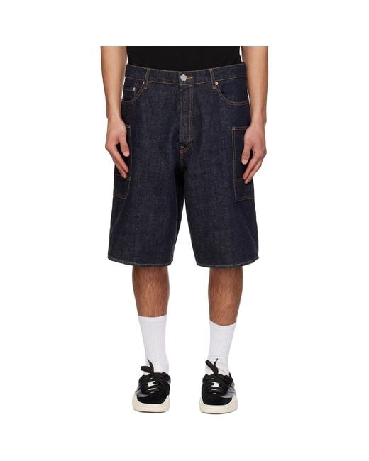 KENZO Blue Paris Cargo Monkey Fit Denim Shorts for men