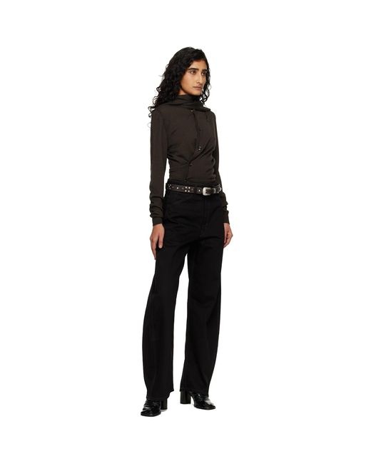 Lemaire Black Western Studs 30 Belt