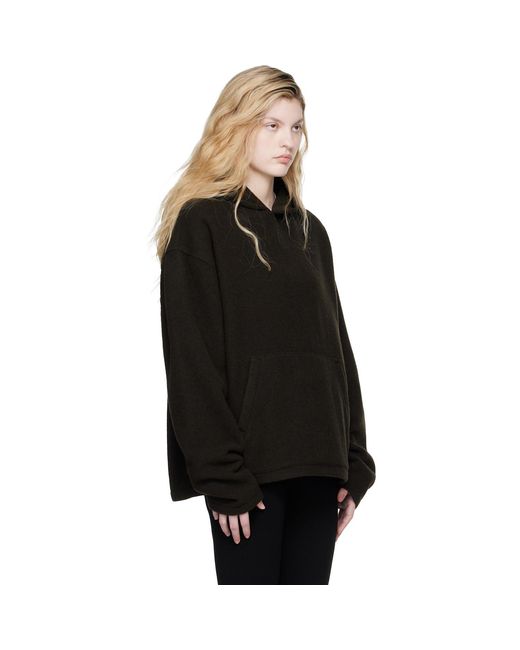 Rier Black Fleece Hoodie