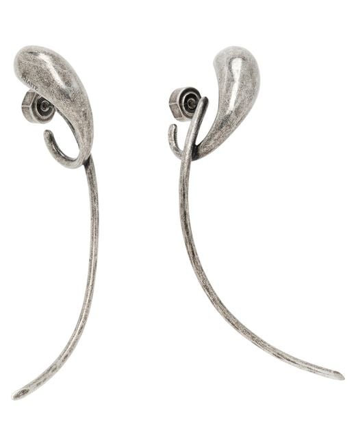 Khaite White Cyclone Earrings