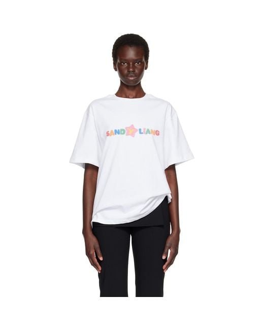Sandy Liang White Toy T-Shirt