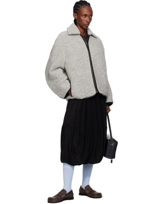 JW Anderson Contrast Trim Casual Jacket in Gray | Lyst