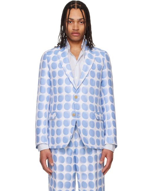 メンズ Walter Van Beirendonck ブルー Sharp テーラードジャケット Blue