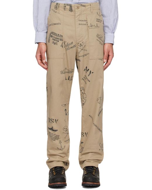 Engineered Garments Natural Enginee Garments Fatigue Trousers for men
