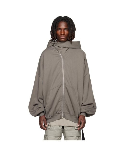 Rick Owens Brown Tower Mountain Hun Hoodie for men