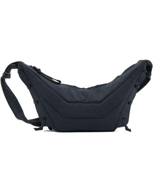 Lemaire Navy Small Soft Game Bag in Black Lyst