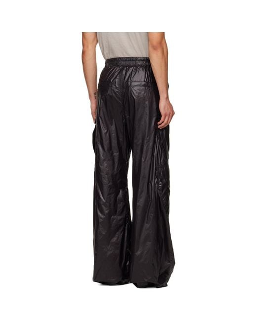 Rick Owens Black Temple Cargobelas Cargo Pants for men