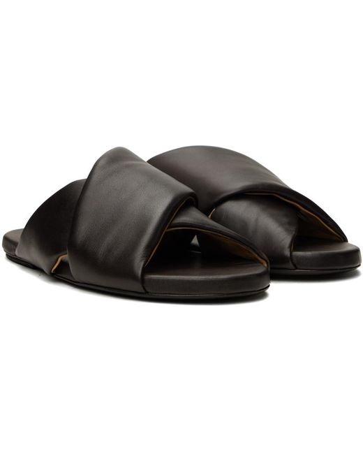 Marsèll Black Spanciata Sandals for men
