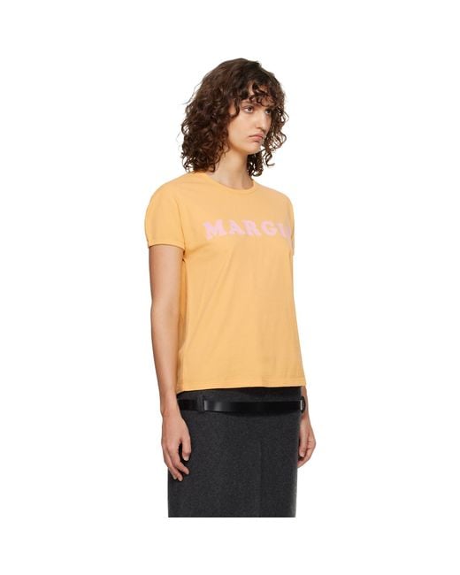 MM6 by Maison Margiela Black 'Margie' T-Shirt