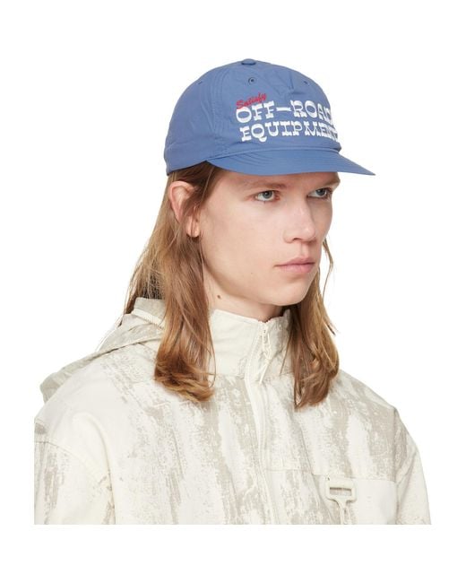 Satisfy Blue Flitesilk 5‑Panel Pinch Cap for men