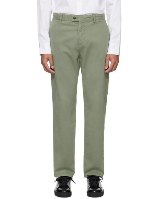 Tiger Of Sweden Green Caidon Trousers for men