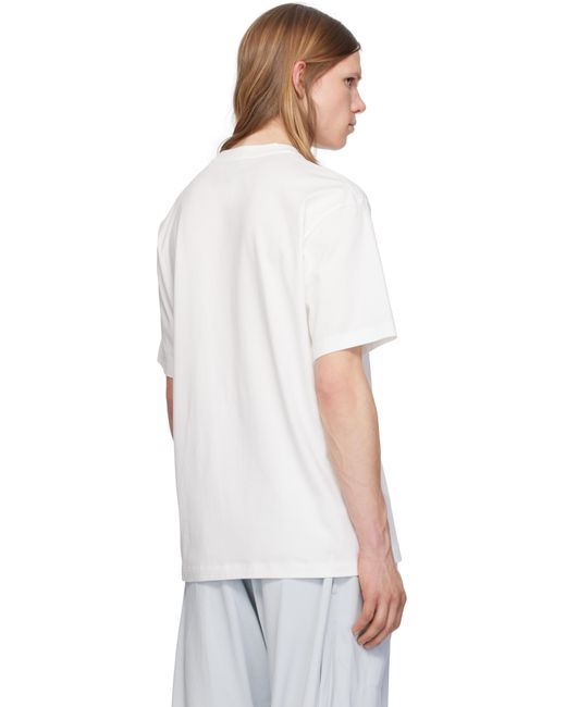 メンズ Y-3 ホワイト Regular 半袖Tシャツ White