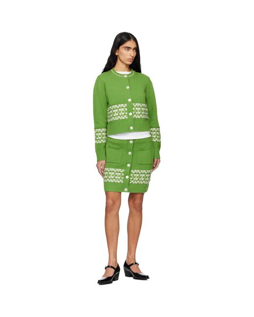 B.B. Wallace Green Miller Miniskirt