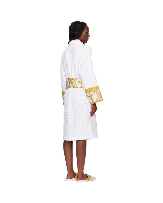 Versace Black 'I Heart Baroque' Bathrobe