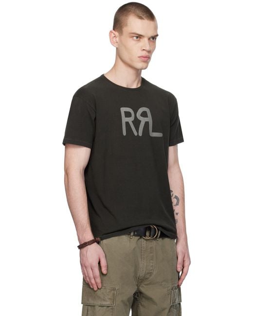 メンズ RRL Ranch Tシャツ Black