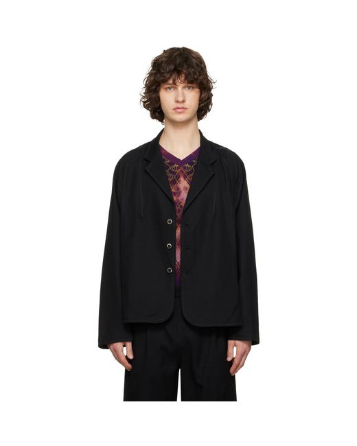 Kiko Kostadinov Black Vig K-Dart Blazer for men