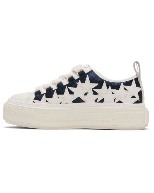 Amiri Black Denim Stars Court Low Sneakers