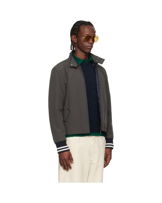 Moncler Black Prieure Reversible Down Bomber Jacket for men