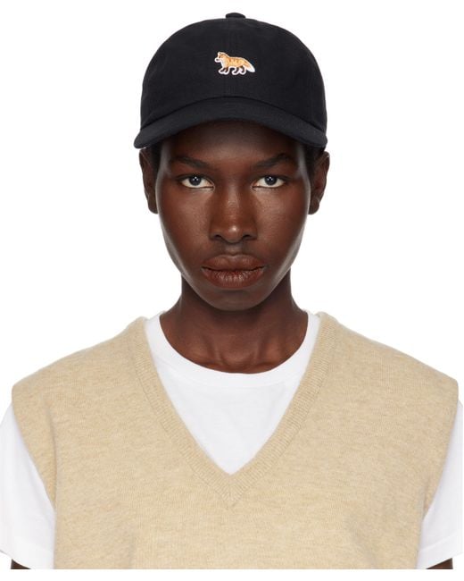 Maison Kitsuné ブラック ベビーフォックス キャップ Brown
