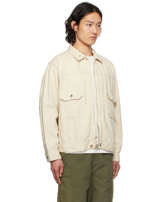 メンズ Engineered Garments オフホワイト トラッカージャケット Natural