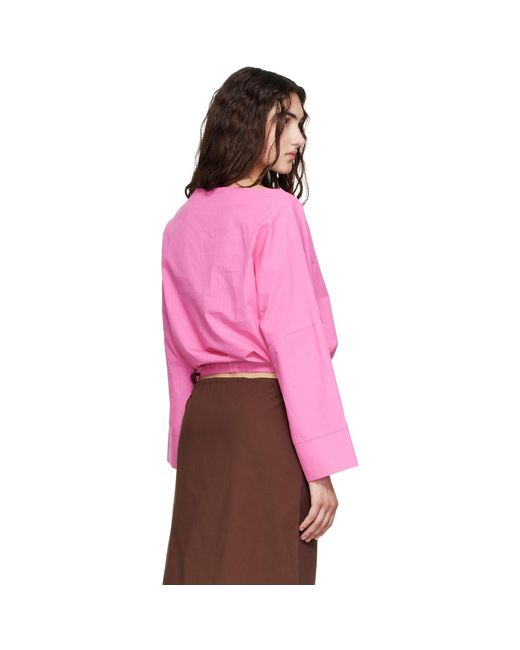 Brooke Callahan Pink Cuff Top