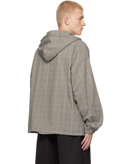 Umbro Slam Jam Edition Masked Club Check Jacket in Grey for Umbro Slam Jam Edition Masked Club Check Jacket in Grey for