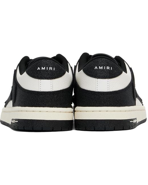 Amiri Black 'Shimmer Skel Top' Sneakers for men